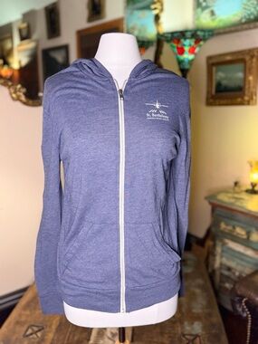 L’Avion sweatshirt in soft jersey with front zipper & hood